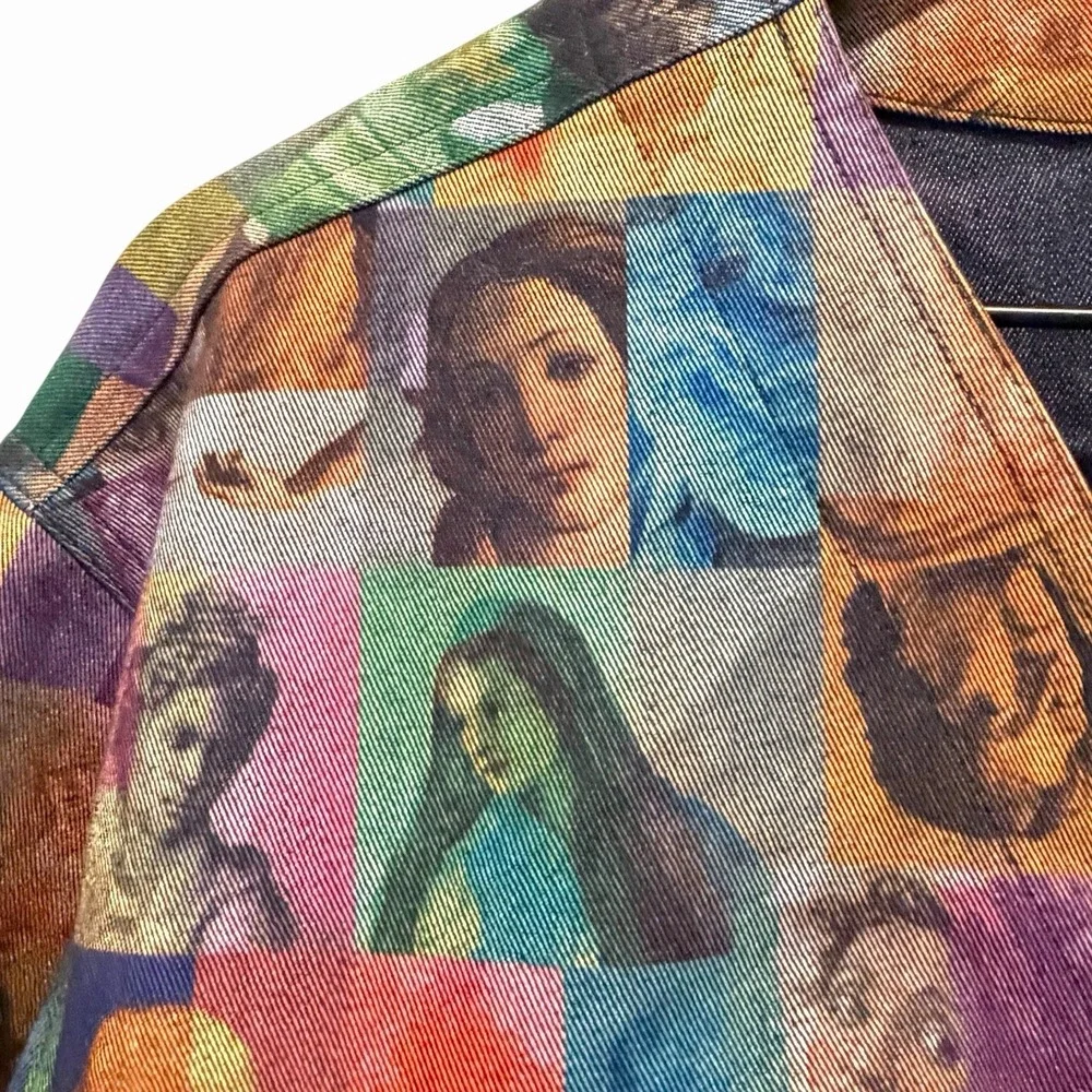 Vintage Randy Kemper Renaissance Art Denim Jacket Museum Core Maximalist 10 - Picture 4 of 16